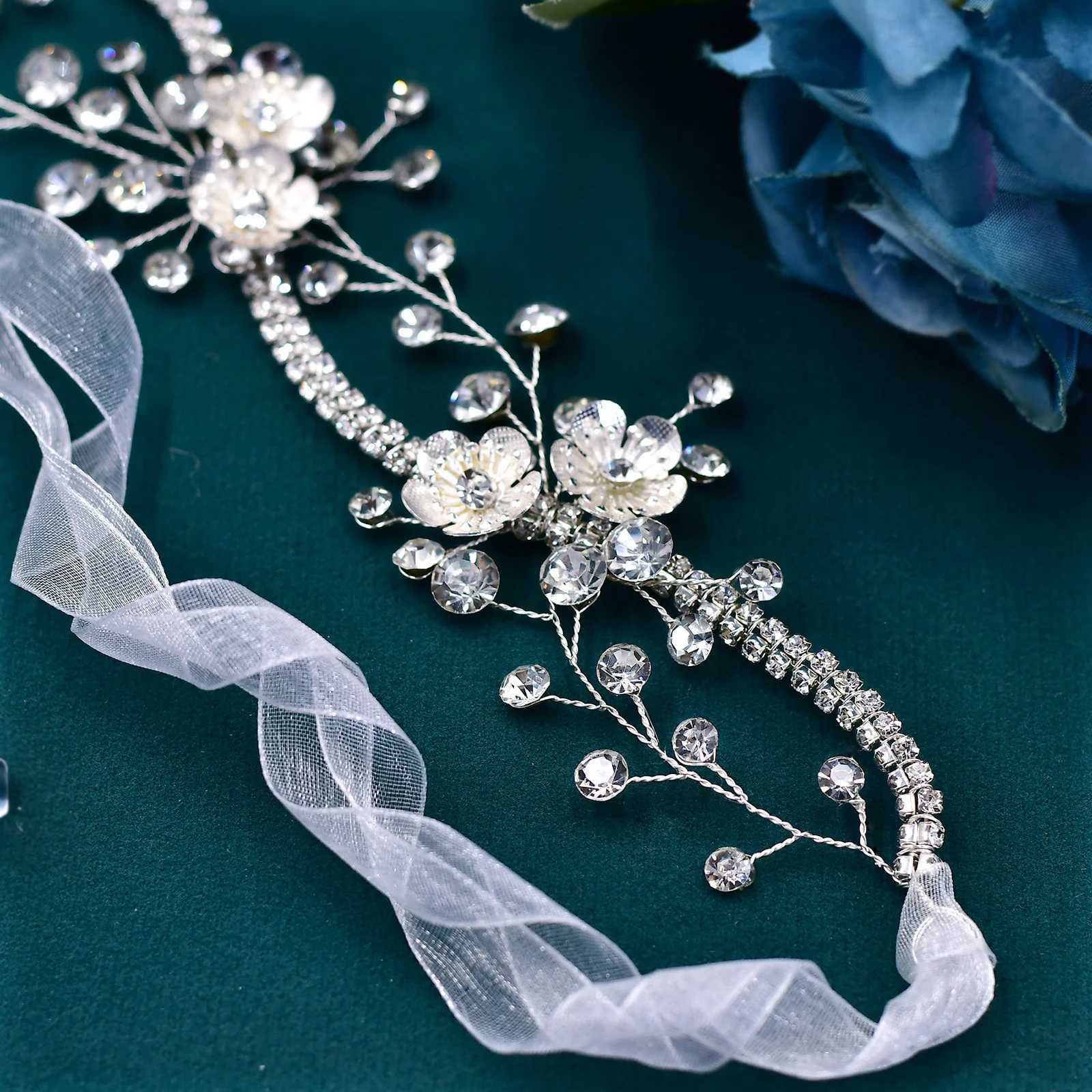 Bride Headbands Wedding Head Jewelry Crystal Pearl Hair Belt Bridal Hair Accessories Wedding Headdresses For Girlfriend HP573X240913