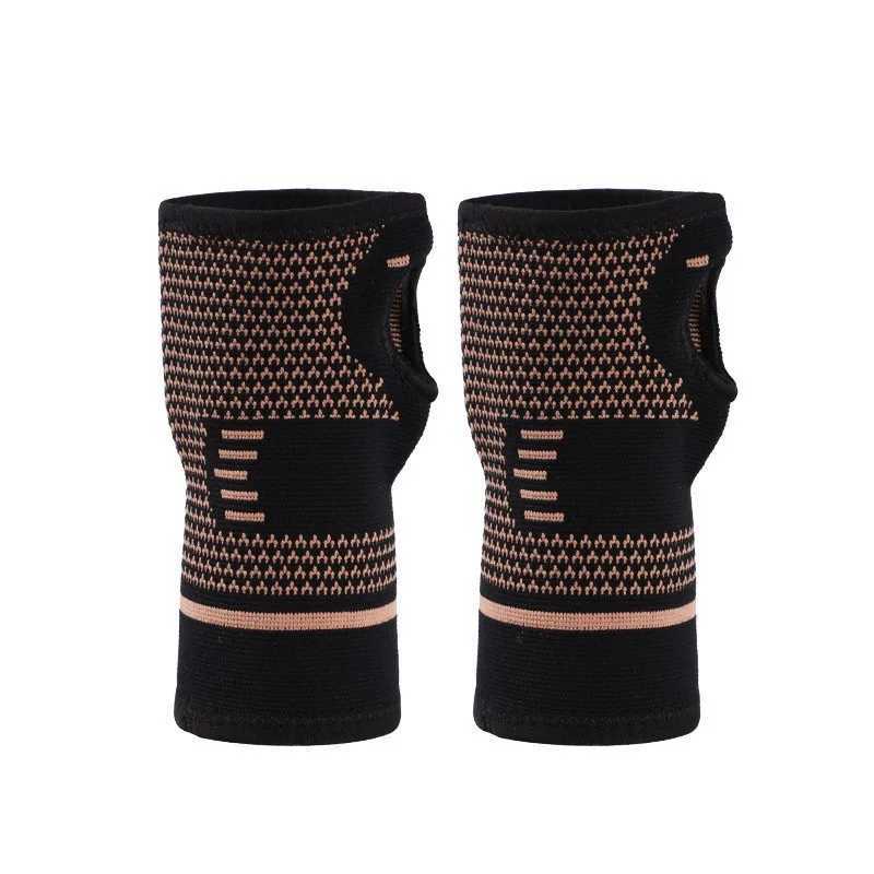 Wrist Support Copper Gym Wrist Support Professional Sports Wristband Safety Compression Gloves Wrist Protector Arthritis Sleeve Palm Bracer z240913
