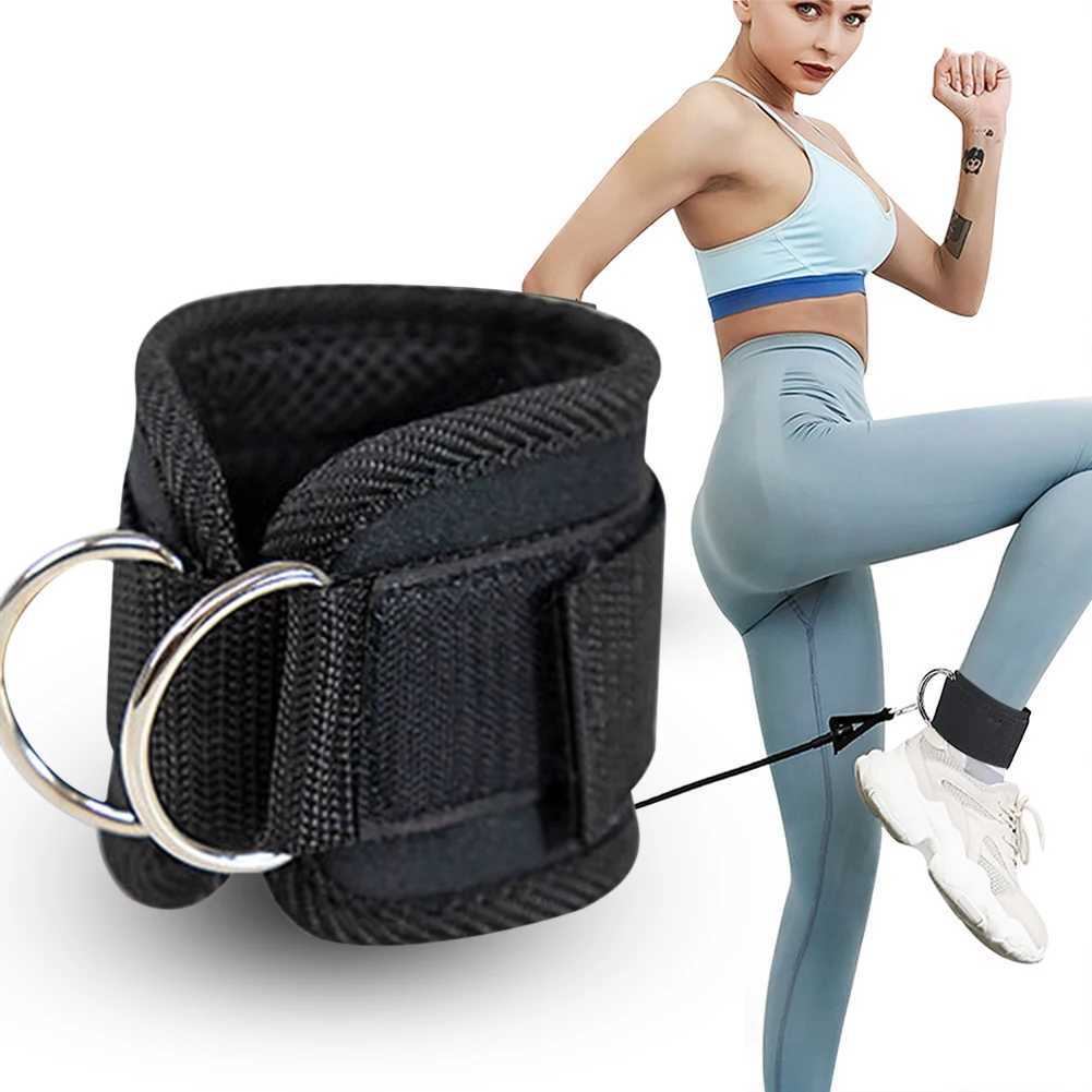 Cable Ankle Straps for Cable Machines Leg Strength D-Ring Foot Support Cuffs Ankle Protector Cuffs for Gym Workouts Y240913