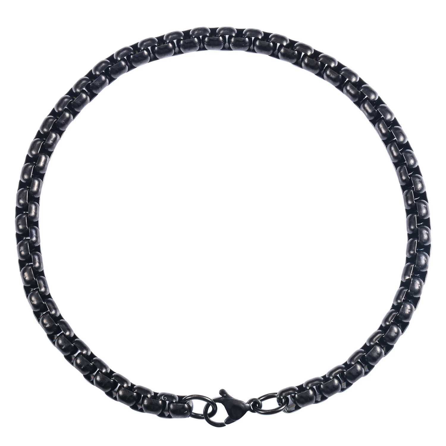 Stainless Steel 2mm/3mm/4mm/5mm Thickness Gold Color Link Chain Bracelet Classic Curb Hip Hop Punk Jewelry Brithday GiftX240913