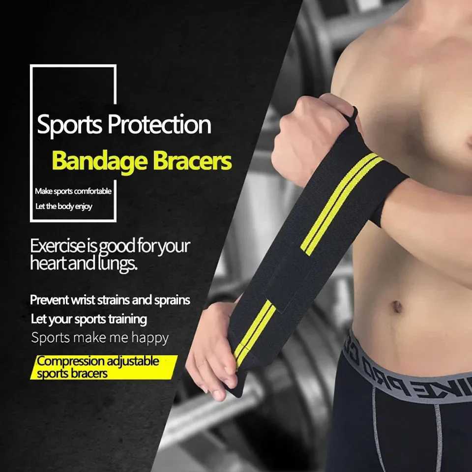 Wrist Support 1PC WeightLifting Wristband Elastic Breathable Wrist Wrap Bandage Thumb Brace Strap Gym Fitness Powerlifting Wrist Brace Support z240913
