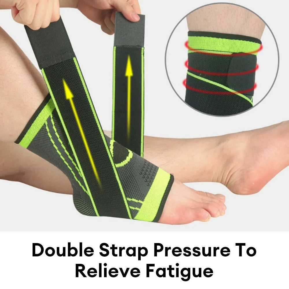 1pc Adjustable Ankle Support Compression Ankle Brace Protector Running Soccer Basketball Gym Ankle Stabilizer Bandage Strap Y240913