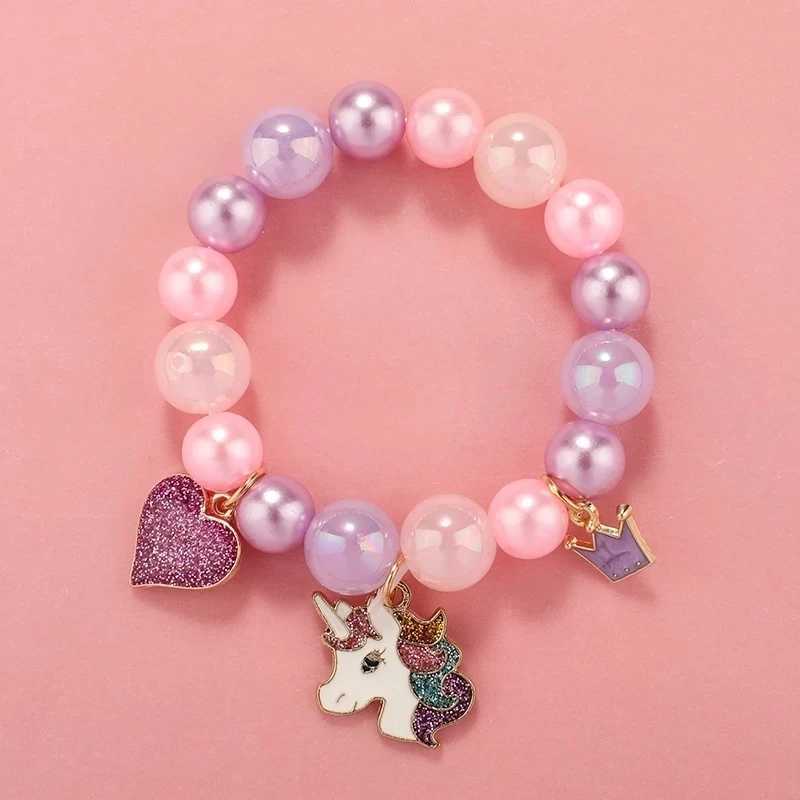 Colorful soft clay bead bracelet suitable for girls sweet fruit friendship bracelet fashionable jewelry accessories wholesale trend gift W240913
