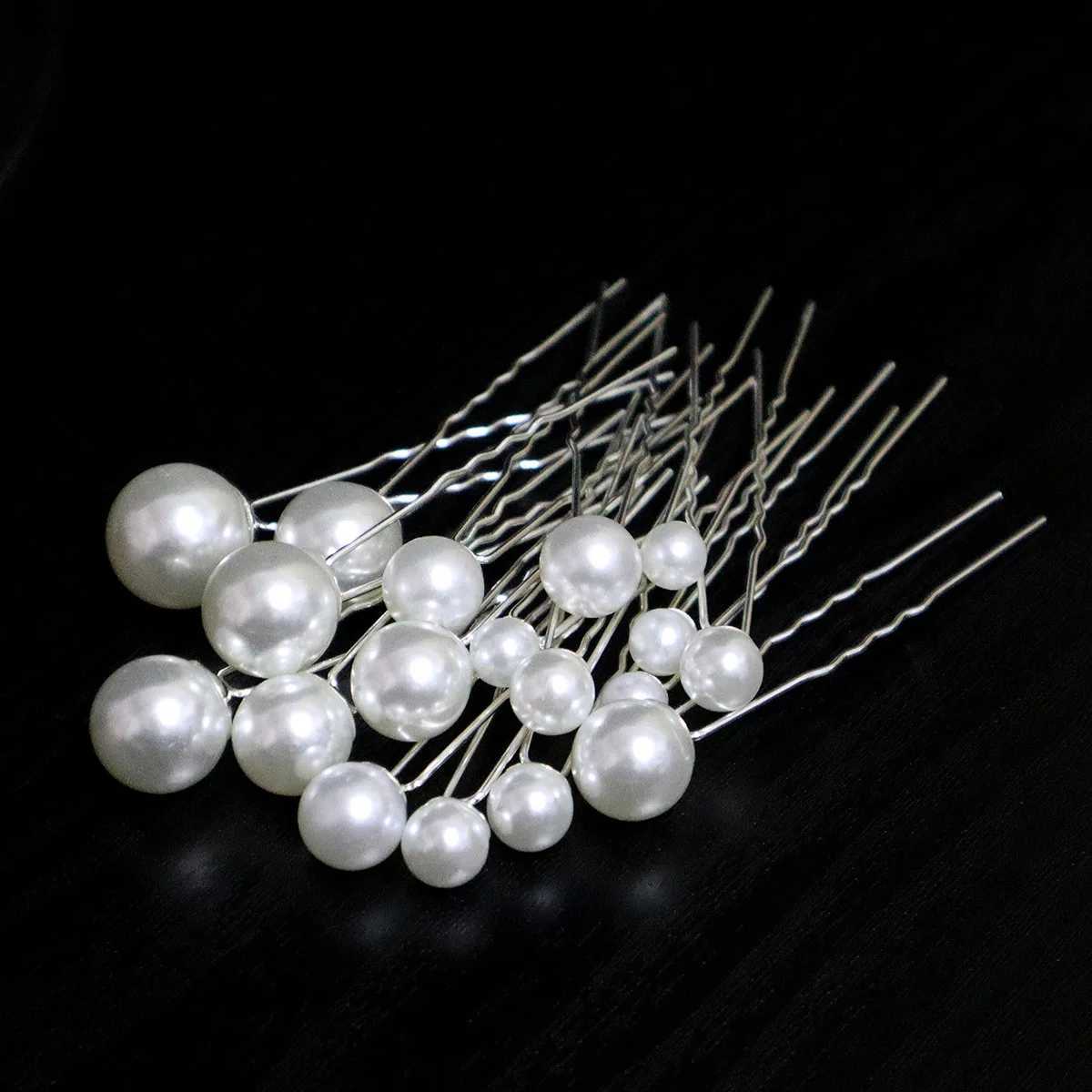 Ruoshui 18pcs Woman Elegant Pearl U Shape Hair Stick Wedding Hairpins Updo Hairstyle Tool Tools Bridal Tiara Hair AccessoriesX240913
