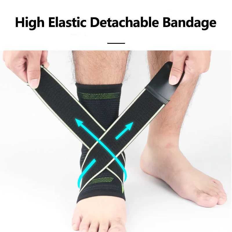 1 Pair Protective Football Ankle Support Basketball Ankle Brace Compression Nylon Strap Belt Ankle Protector Y240913