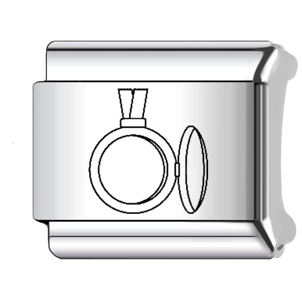 2024 New Women's Gift sweet love Italian Charms Links Beads Fit 9Mm Stainless Steel Bracelet Making Jewelry