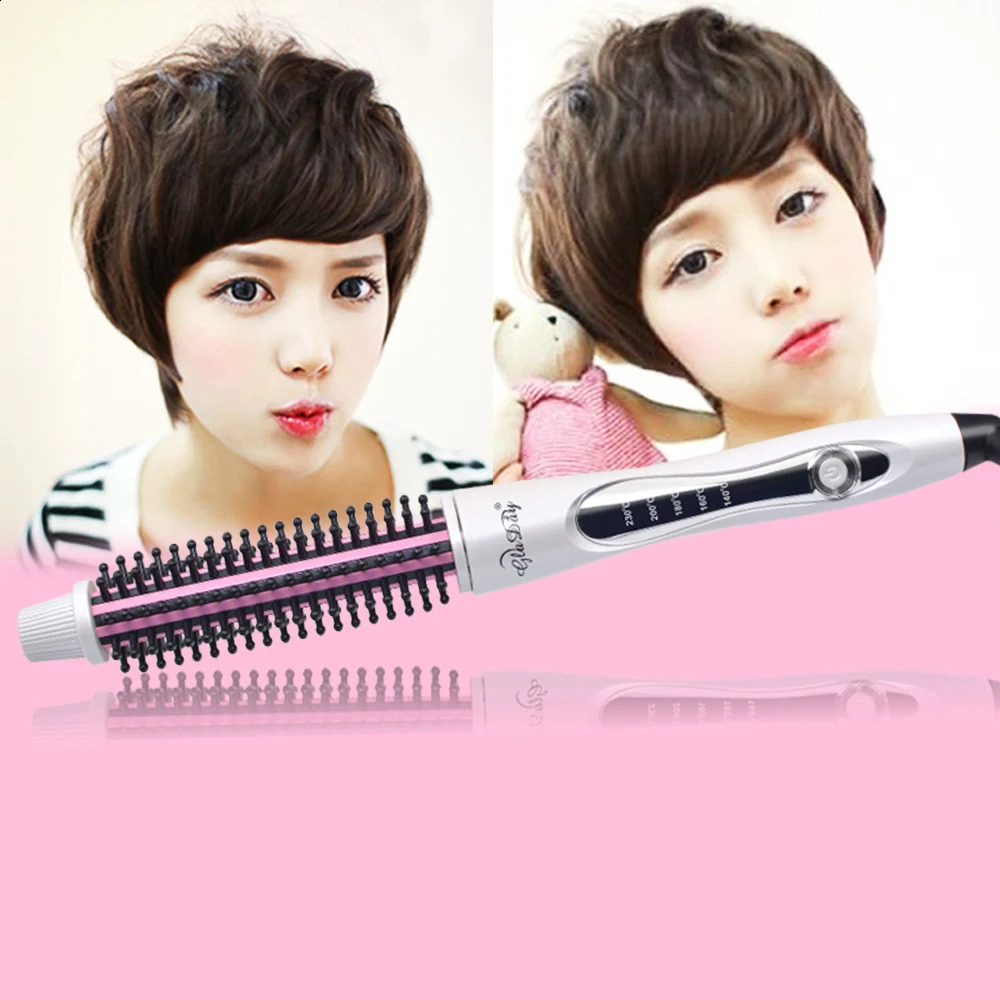 Hair Curler Hair Straightening Brush Heating Comb Hair Straight Styler Corrugation Curling Iron Hair Curler Comb 240905