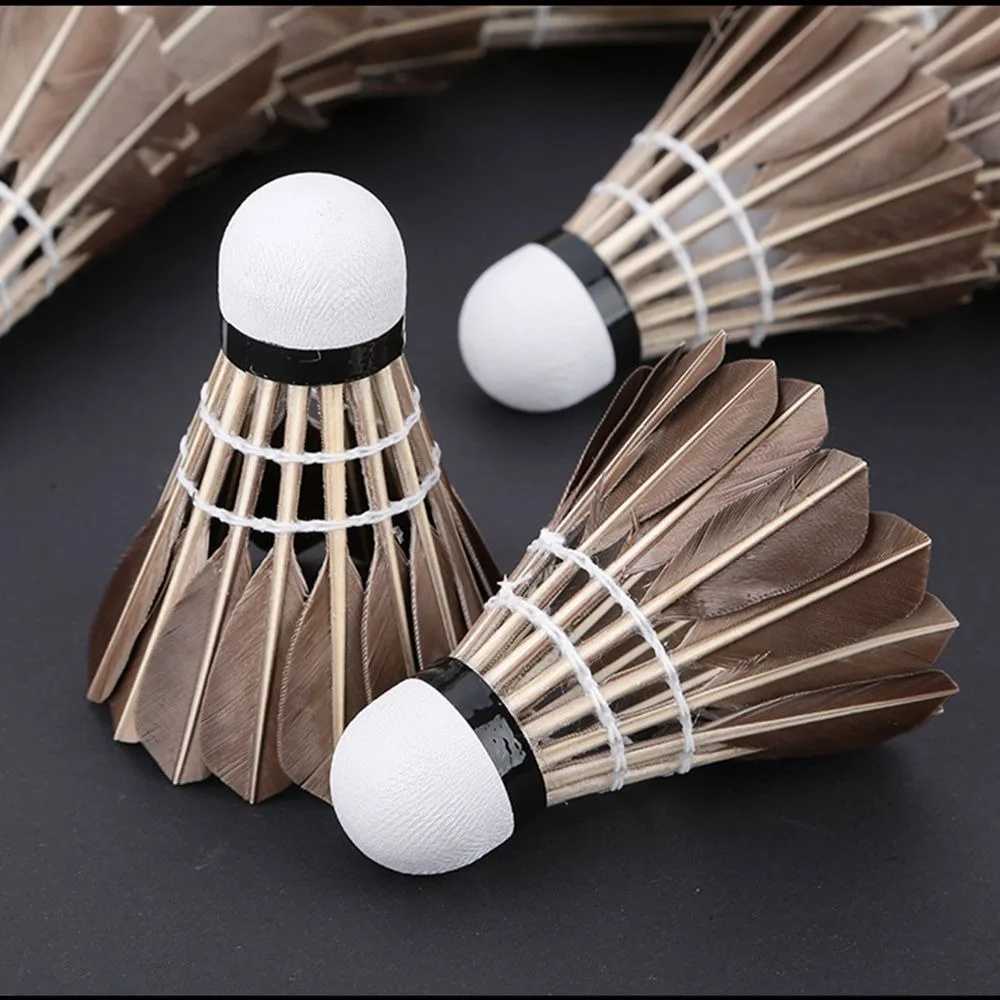 Professional Black Goose Feather Badminton Durable Badminton Shuttlecock Badminton Accessories Sports Entertainment Supplies Y240912