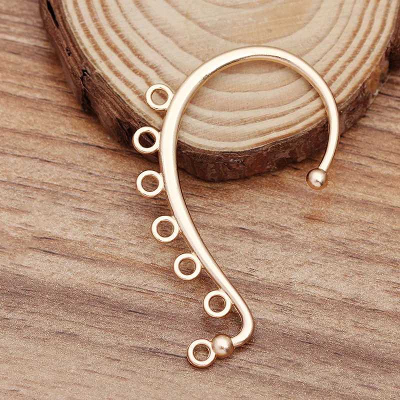 10pcs Earrings DIY Hair Jewelry Making Gold Color Wedding Accessories Copper Metal Bridal Hair Combs Findings Component 60x36mmX240913
