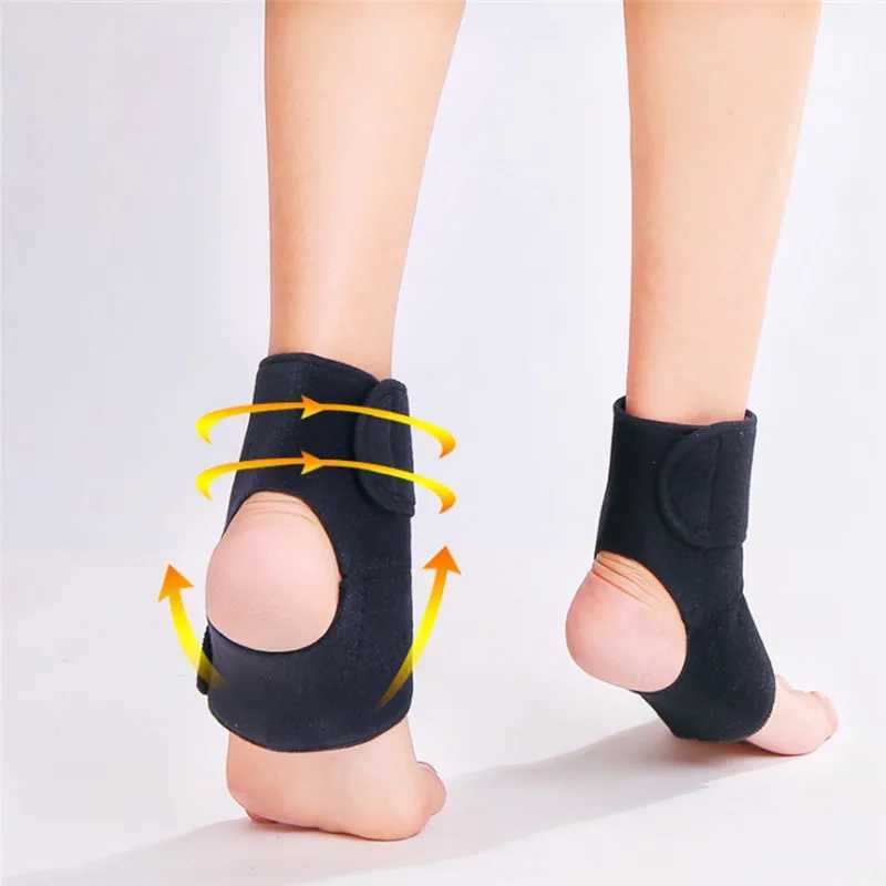1 Pair Self-heating Ankle Support Protector Brace Wrap Adjustable Ankle Brace Guard Spontaneous Magnetic Therapy Health Care Y240913
