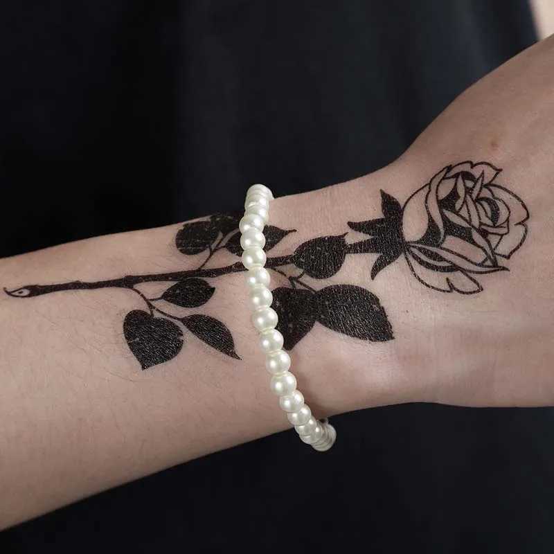 6/8/10mm stainless steel white glass pearl bracelet mens fashion jewelry bracelet wedding party gift W240913