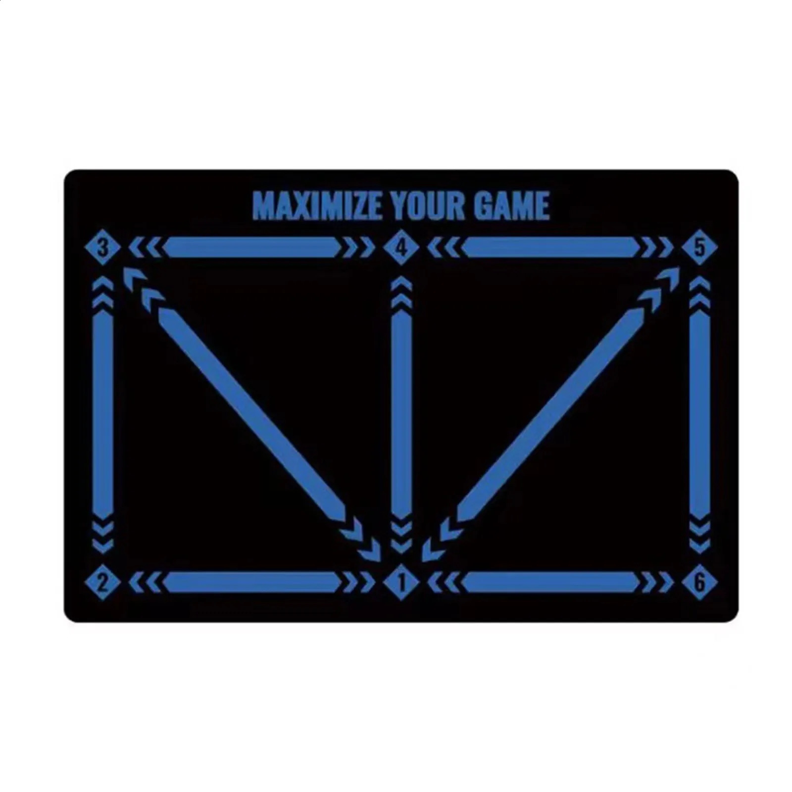 2024 Football Footstep Training Mat Dribble Silent Auxiliary Props Soccer Trainer Wear Resistant Control 240910