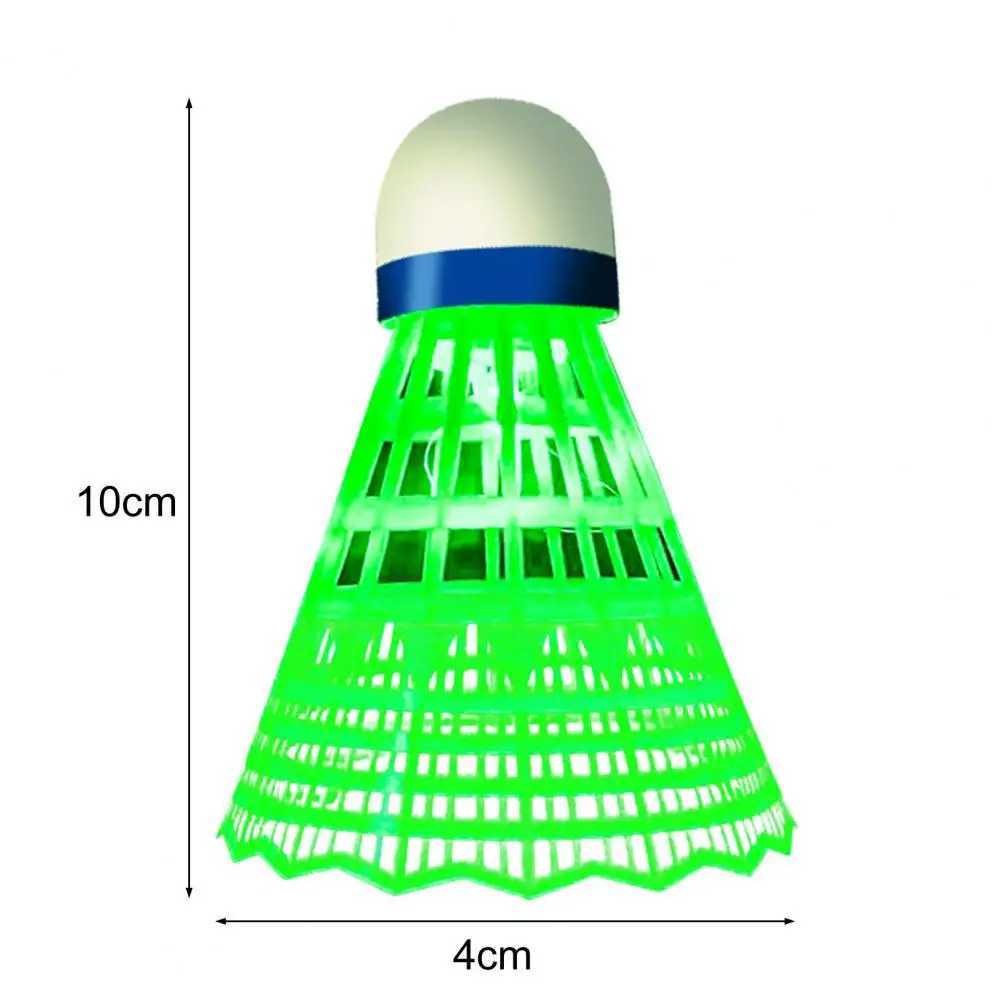 3/6Pcs 10*4cm Luminous Badminton Balls Set Built-in Button Battery Badminton For Adults Shuttlecocks LED Outdoor Sports Activity Y240912