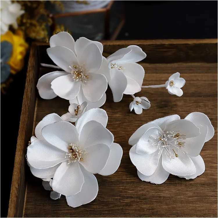 French flower hair band set bridal headdress women hair wear ornament wedding hair accessoriesX240913