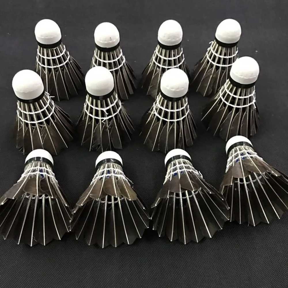 Professional Black Goose Feather Badminton Durable Badminton Shuttlecock Badminton Accessories Sports Entertainment Supplies Y240912