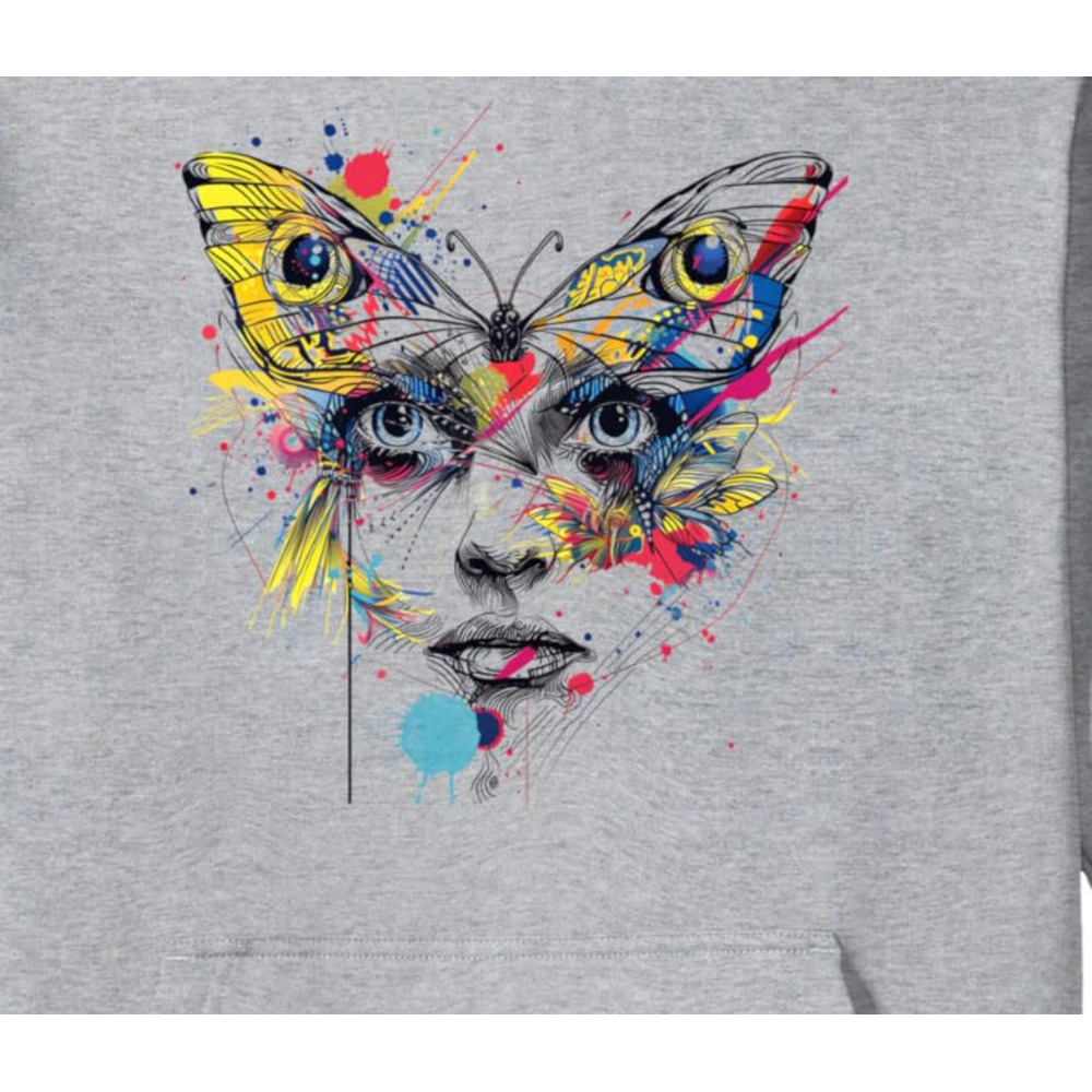 Hoodie for Mens Womens Butterfly Art Insect Lover Graphic Drawing Design Pullover Hoodie Graphic Hoodies sweatshirt Pullover Long Sleeve