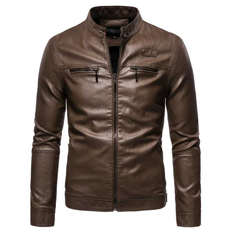 Brand clothing Men Leather Jackets Men Jacket High Quality Classic Motorcycle Bike Cowboy Jackets Male Plus Thick Coats S-4XLX240913