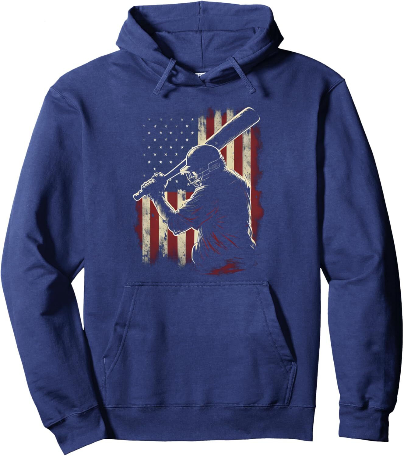Hoodie for Mens Womens Baseball American Flag USA Pride Sports Fan Gift Pullover Hoodie Graphic Hoodies sweatshirt Pullover Long Sleeve