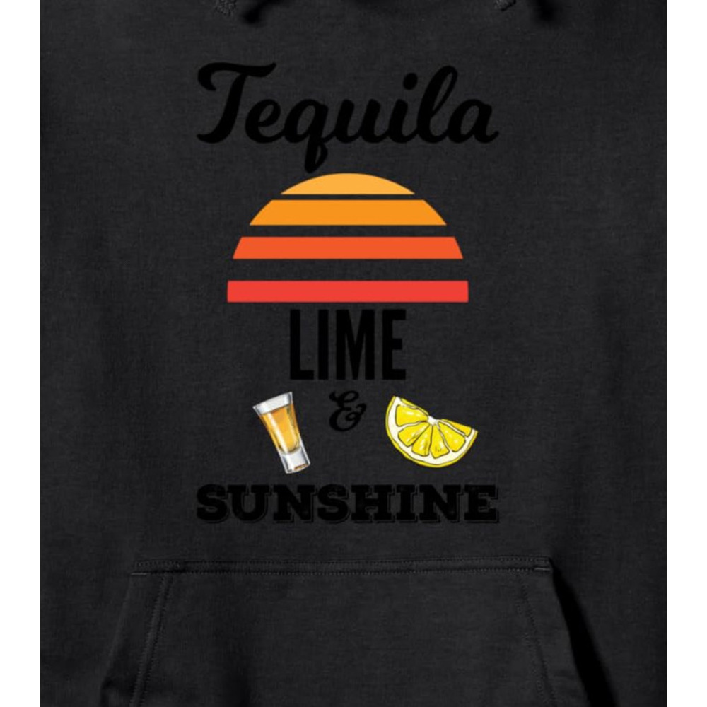 Hoodie for Mens Womens Tequila Lime And Sunshine Shot And Lime Drinkers Pullover Hoodie Graphic Hoodies sweatshirt Pullover Long Sleeve