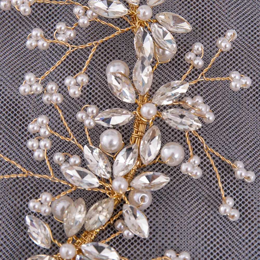 Girls Tiaras Hairpin Wedding Hair Accessories For Women Golden Crystal Crown Headdress Prom Headpiece Noiva Hair JewelryX240913