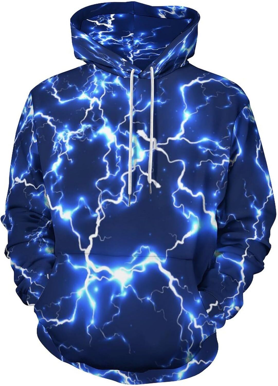 Hoodie for Mens Womens Unisex Novelty Hoodies Cool Lightning Graphic Hoody Pullover Hooded Sweatshirts Graphic Hoodies sweatshirt