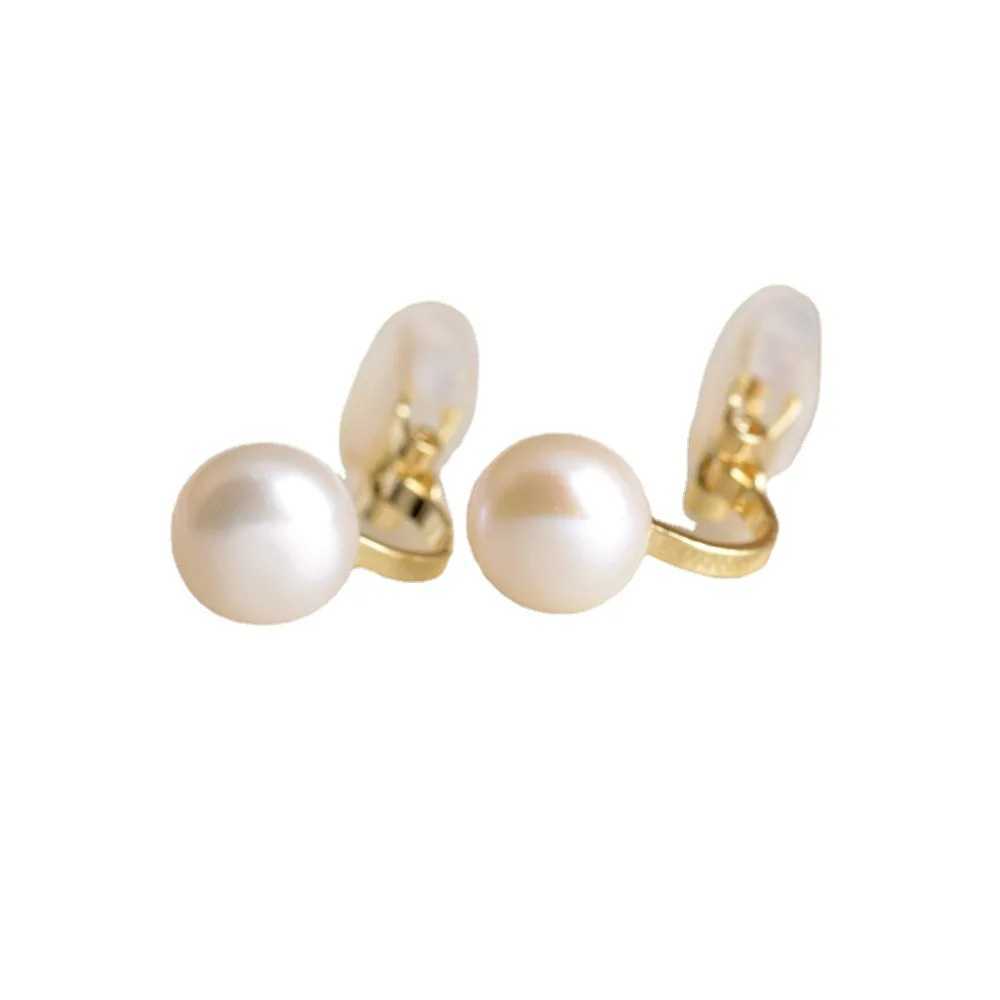 GRACE JUN Top Quality Freshwater Pearls Silver Plated Clip on Earrings for Women Girl Party Wedding Cuff Fake Piercing Ear ClipX240913