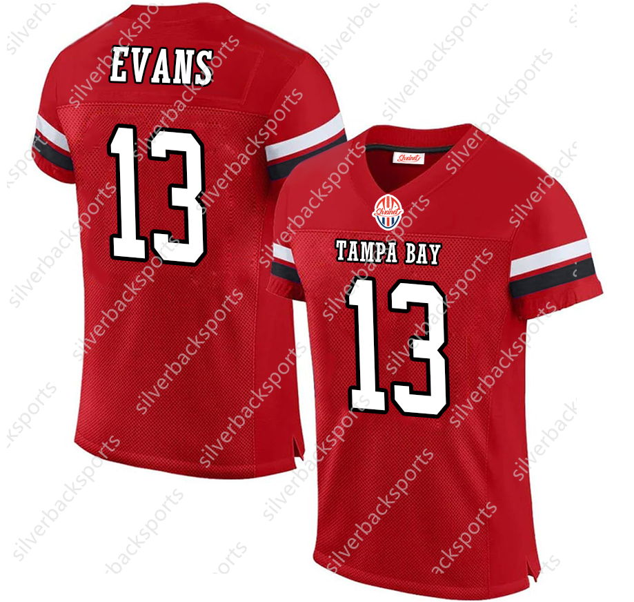 2024 2025 Custom Mens/Youths ed Jerseys 6 Baker Mayfield 13 Mike E 12 Tom Brady 25 LeSean Ane Winfield Jr. Buccaner American Football Jersey