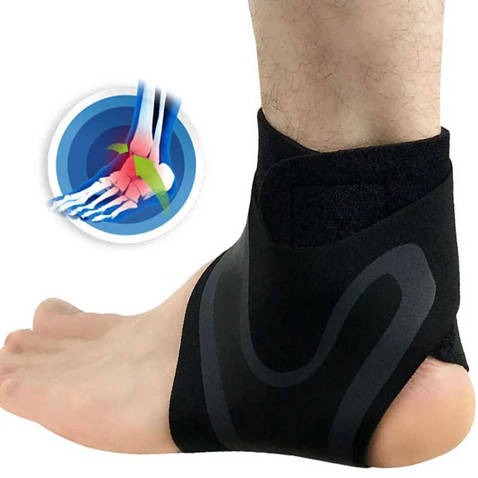 1 PCS Ankle Support BraceElasticity Free Adjustment Protection Foot BandageSprain Prevention Sport Fitness Guard Band Y240913