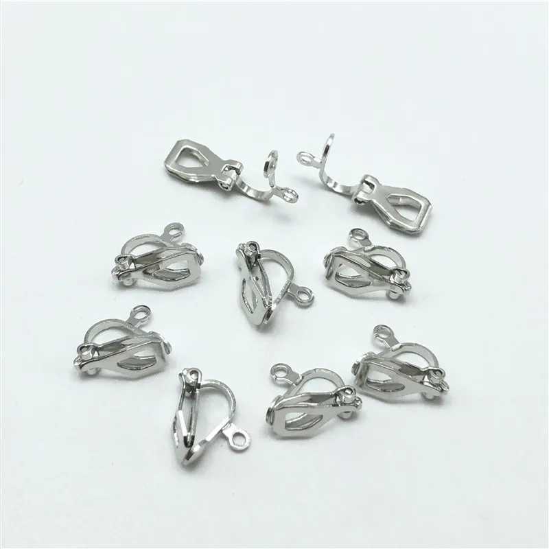JunKang 20pcs non-pierced metal ear clip DIY earrings for jewelry making handmade accessories wholesaleX240913