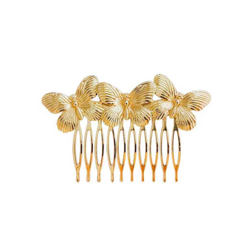 Butterfly Hair Combs Hair Accessories Hair Side Combs Straight Teeth Hair Hairpins Hair Side Clips Bridal Wedding Veil CombX240913