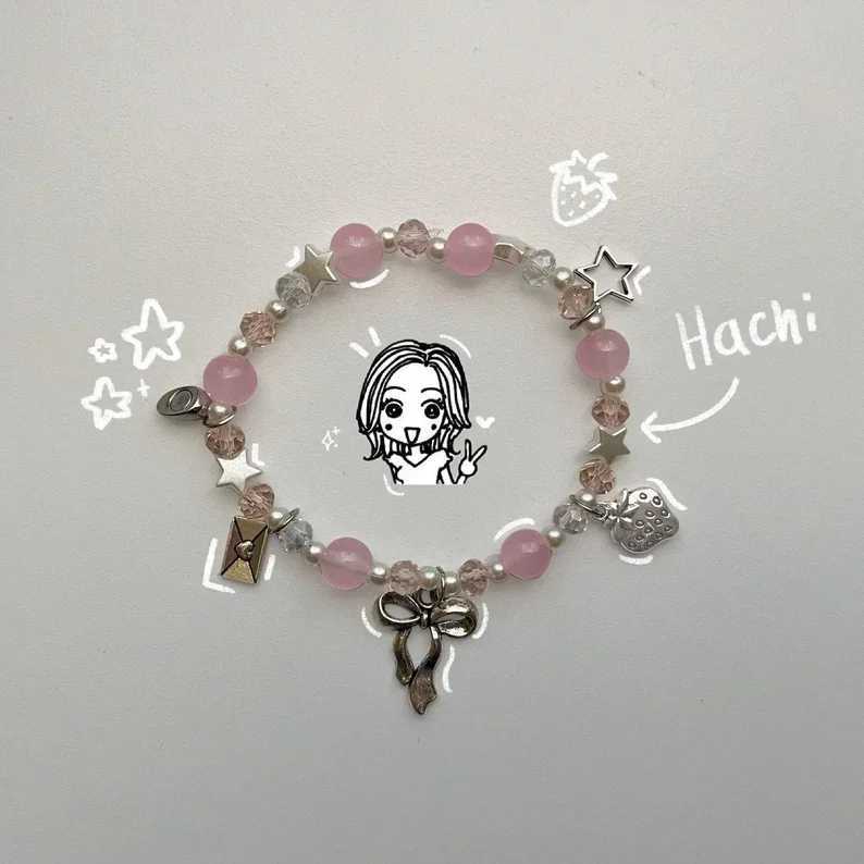 Nana and Hachi match bead bracelets gift ideas coquette bff cute jewelry W240913
