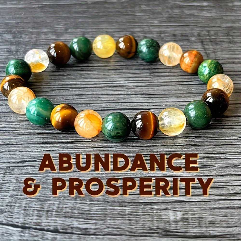 Natural Obsidian Malachite Tiger Stone Bracelet Women Attract Good Luck Money Health Men Make Beads Jewelry Gifts W240913