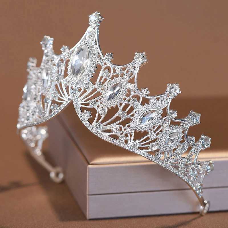 Crystal Bridal Crowns Tiaras Exquisite Dazzling Baroque Wedding Headband Hair Jewelry Accessories Women Rhinestone HeadwearX240913