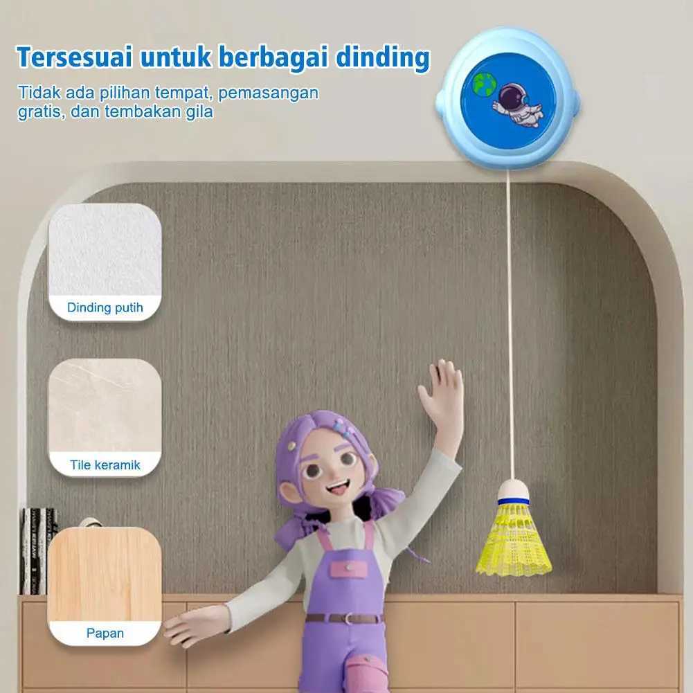 Telescopic Badminton Trainer Badminton Practice Robot Professional Stretch Badminton Training Self-study Shuttlecock Rebound Y240912