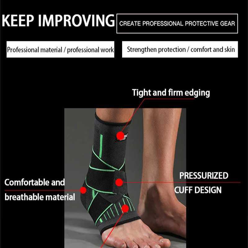 Sports Ankle Compression Straps Ankle Support Nylon Sports Ankle Support Four-sided Elastic Breathable Fixed Protective Gear Y240913