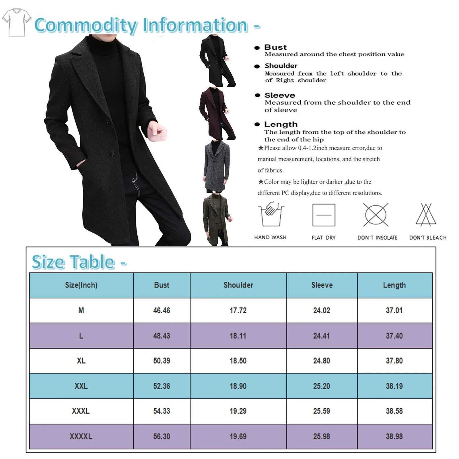 Autumn Winter Mens Casual Trench Fashion Middle Long Jacket Slim Long Sleeve Coat Male Cotton Warm Temperament Windbreaker Y240913