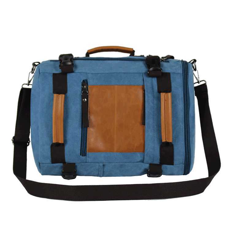 portable one shoulder cross carrying double back canvas bag for women 240915