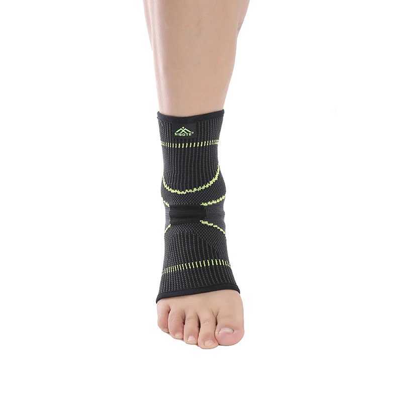 new style simple elasticity sports safety series green stripe ankle support ST2546 Y240913