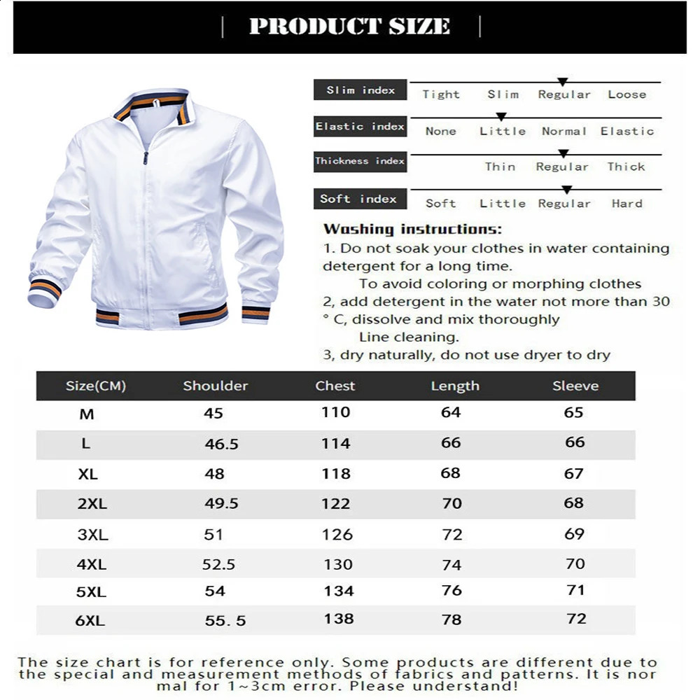 Mens Spring Fahsion Jacket Solid Color Casual Ropa Hombre Coats Racing Windproof Jacket Mens Jacket Plus Size 5XL 240906