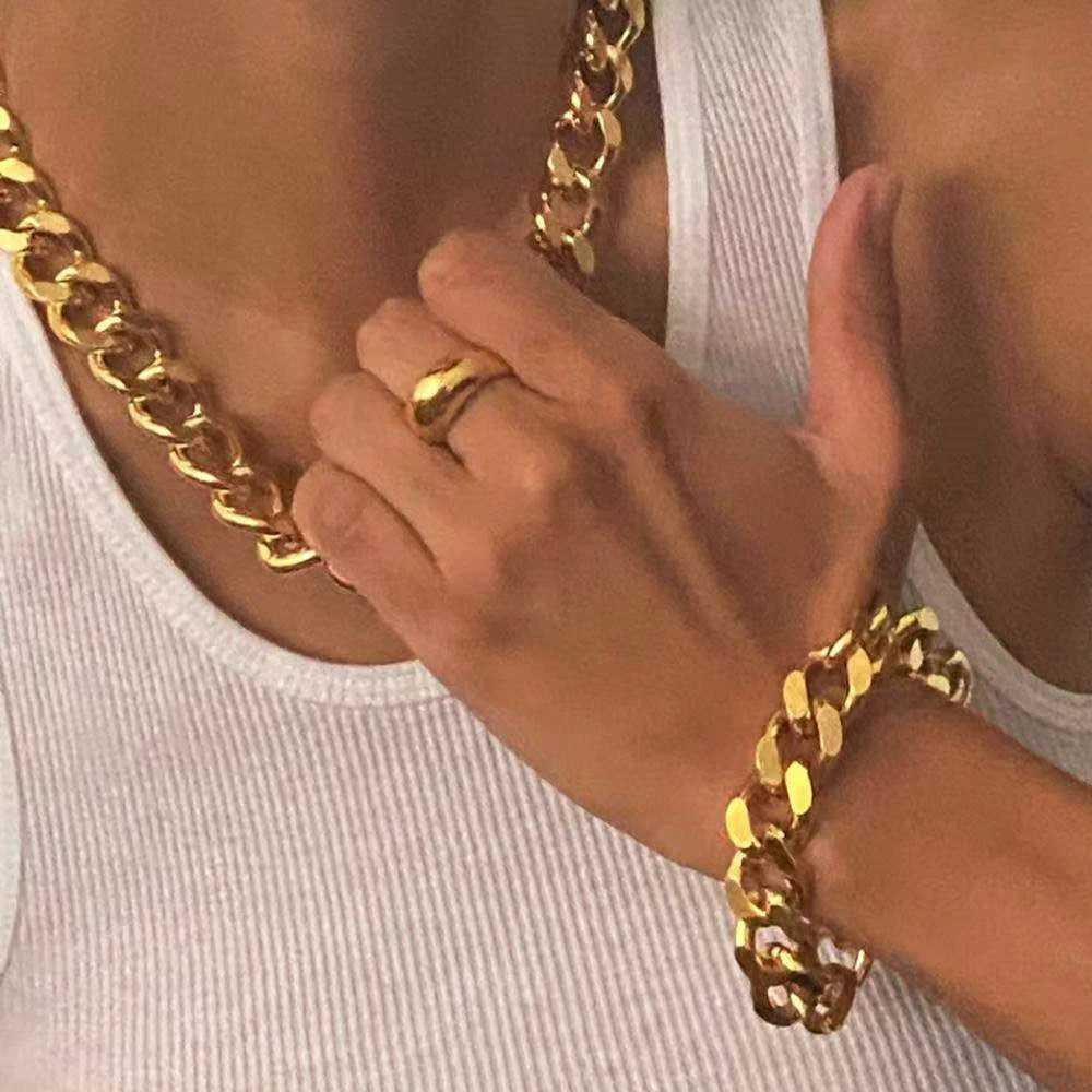 8/9/11/13mm Stainless Steel Six-Side Chain Black Color Men Women Bracelet Jewelry Couples Gift Wholesale Drop ShippingX240913