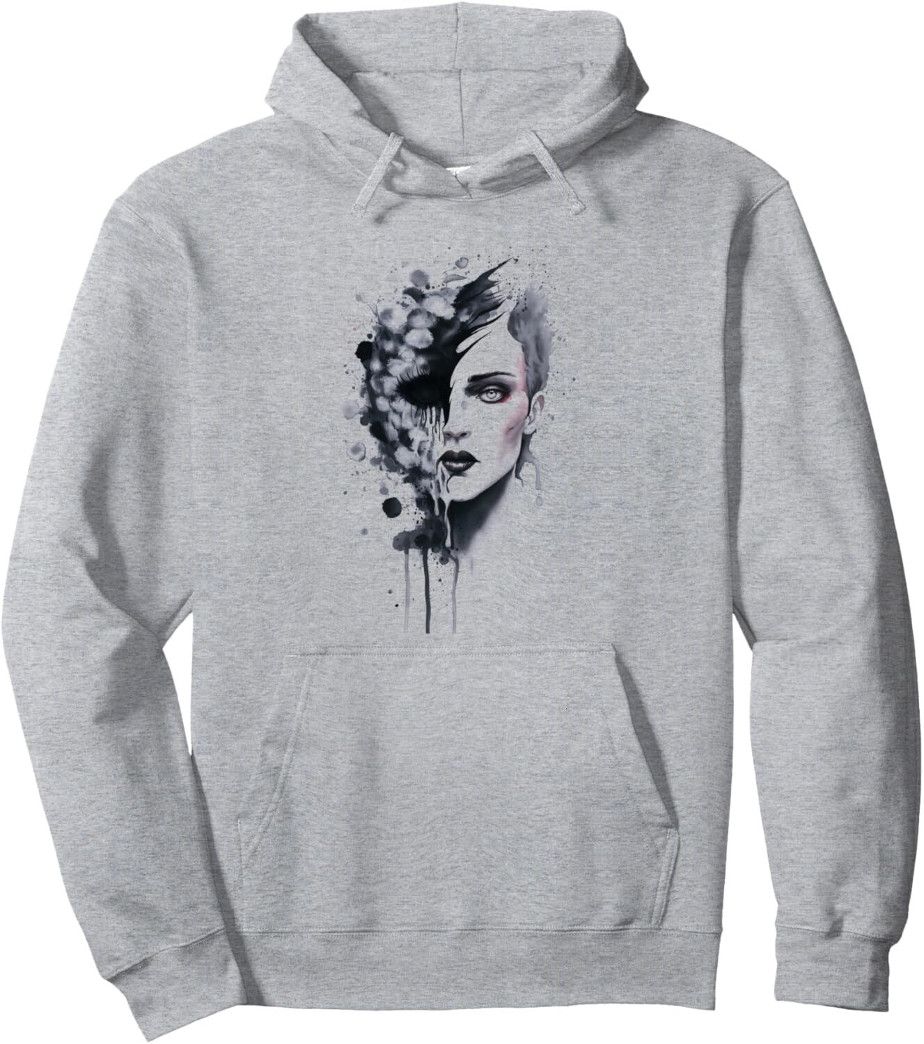 Hoodie for Mens Womens Graphic Art Fashion Design Cool Trendy Women Face Pullover Hoodie Graphic Hoodies sweatshirt Pullover Long Sleeve