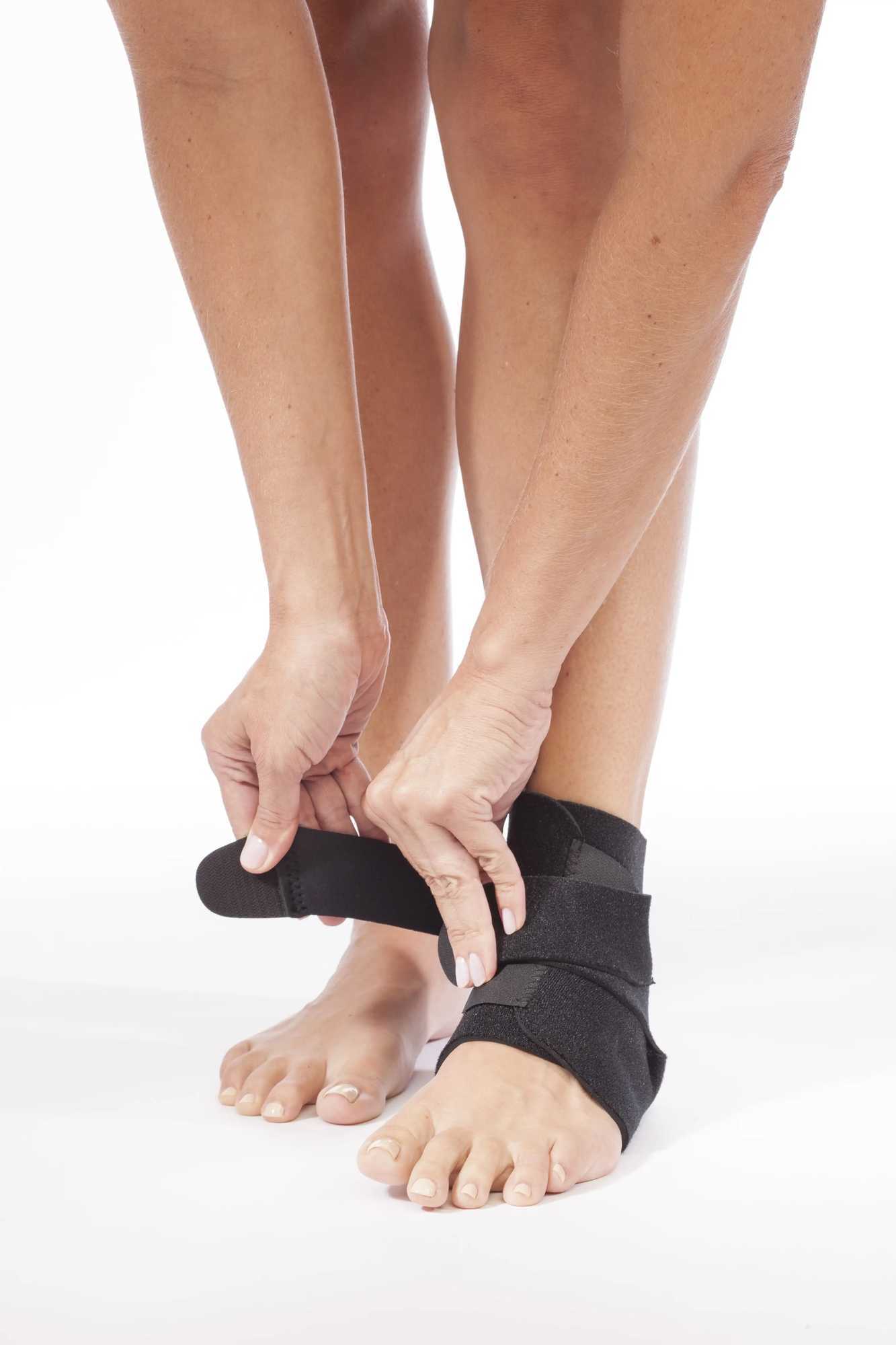 Adjustable Ankle Support Black One Size Fits Most Seamless Design Helps Prevent Irritation Even Support To Ankle Y240913