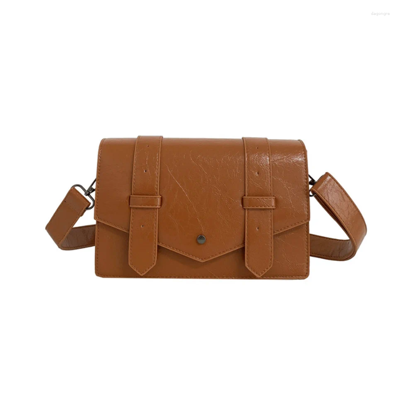 Drawstring Women's Leisure PU Crossbody Bag Large-capacity Designer High Quality Ladies Fashion Versatile Student Commuting Shoulder