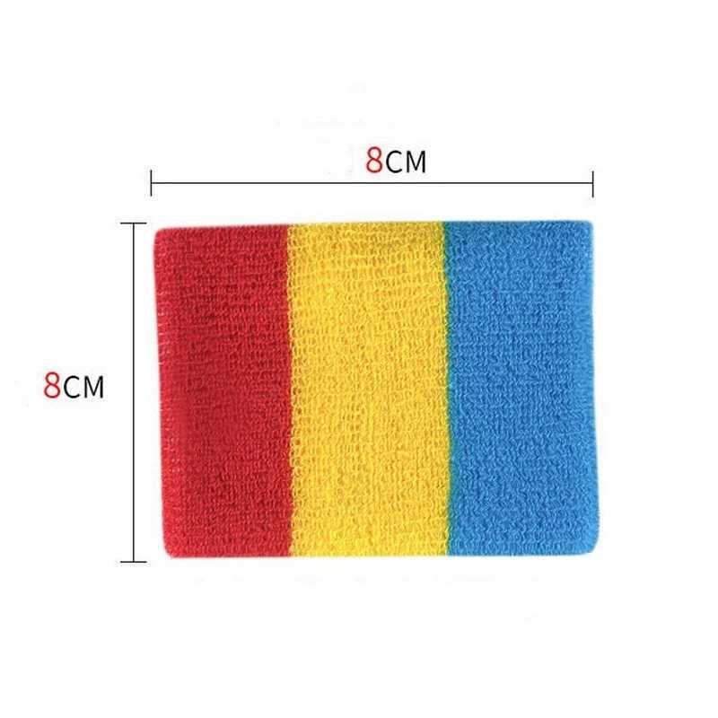 Wrist Support 1 Piece Basketball Sports Bracelet Striped Towel Bracelet Sweat Belt Badminton Board Tennis Wrist Carpal Tunnel Support Belt z240913