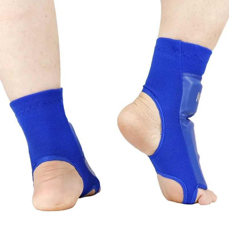 PU Leather Instep Ankle Guard MMA Boxing Muay Thai Foot Guards Feet Protector Martial Arts Wushu Sanda Training Protective Gear Y240913