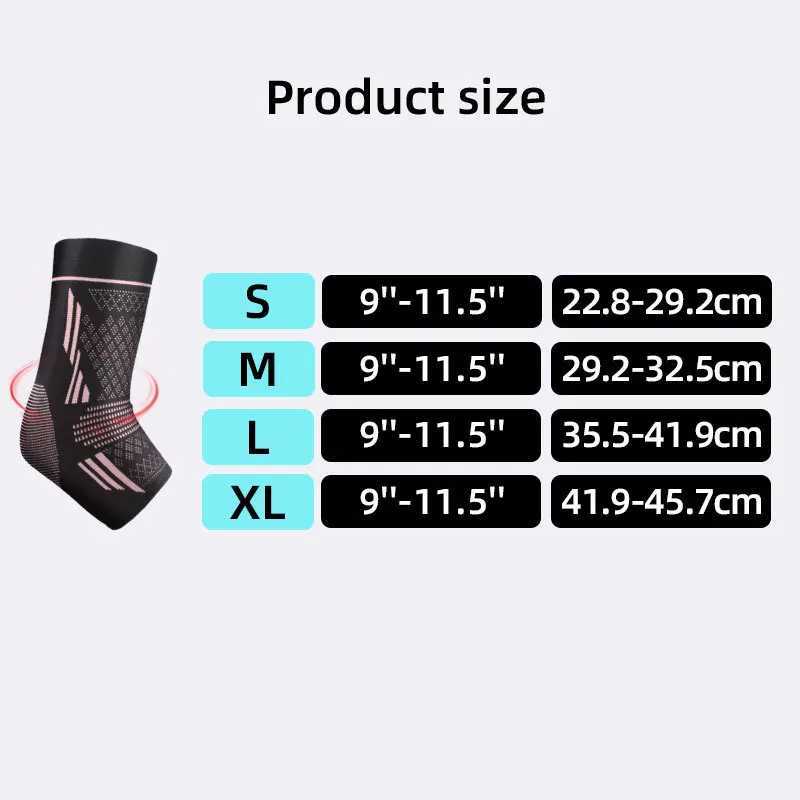 1pc Ankle Support Elastic Knitted Nylon Breathable Compression Ankle Brace Straps Football Basketball Ankle Guard Foot Protector Y240913