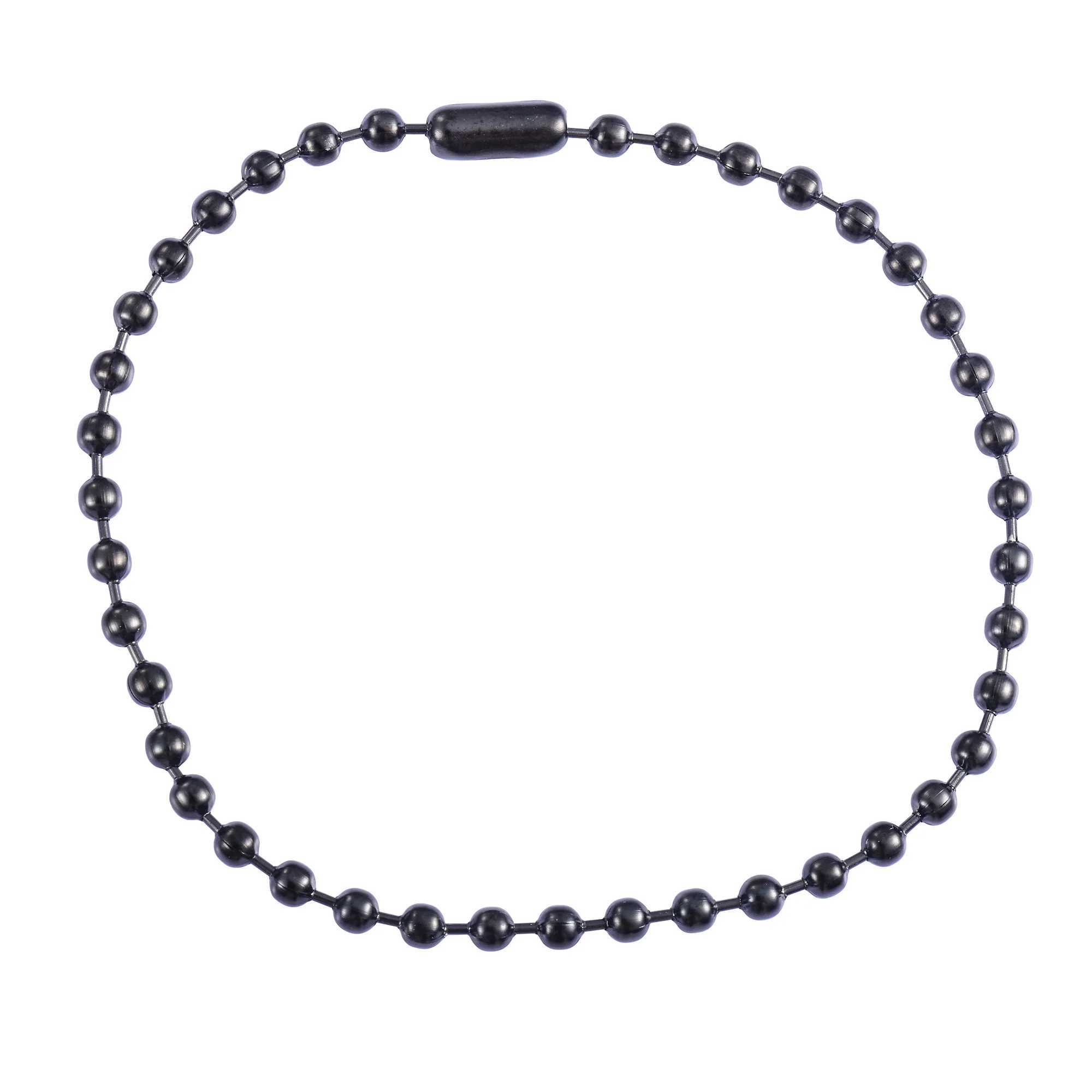 Mens bead bracelet womens stainless steel chain ball bracelet chain bracelet black galvanized bracelet Rolo jewelry accessories gift W240913