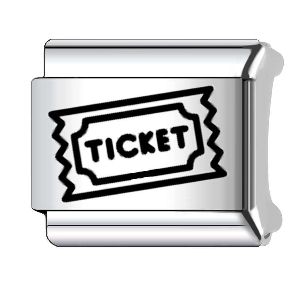 2024 New Women's Gift Classic pattern Italian Charms Links Beads Fit 9Mm Stainless Steel Bracelet DIY Making Jewelry