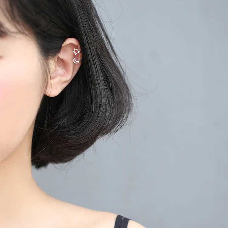 New 925 Sterling Silver Stud Earring Women Jewelry Star Ear Clip for Women Party Gift New Earrings Romantic Fashion JewelryX240913