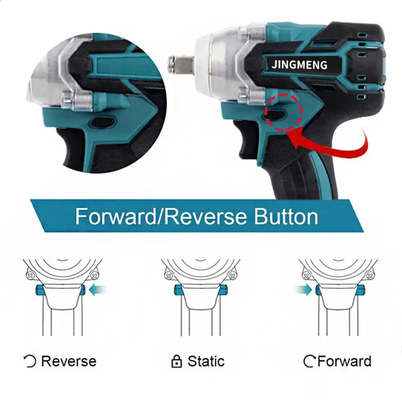 Cordless electric impact wrench tool brushless hand drill socket for 21V battery 240913